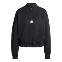 áo adidas future icons three stripes 1/4 zip top - black iw5244