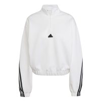 áo adidas future icons three stripes 1/4 zip top - white jj1664