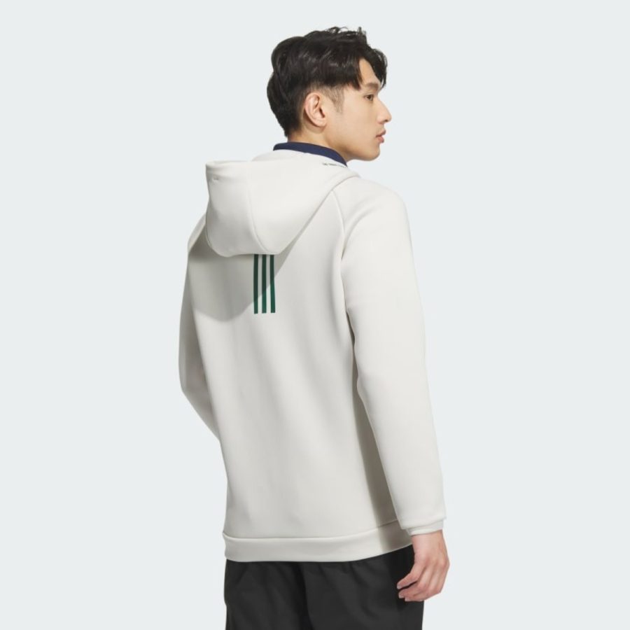 áo adidas golf long sleeve spacer hooded jacket - aluminium ix5708