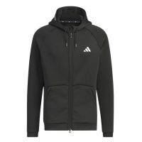 áo adidas golf long sleeve spacer hooded jacket - black ix5706