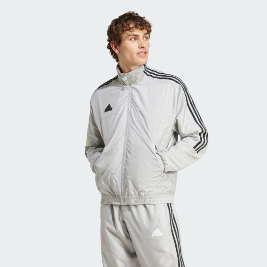 áo adidas house of tiro track jacket - grey two iw3584