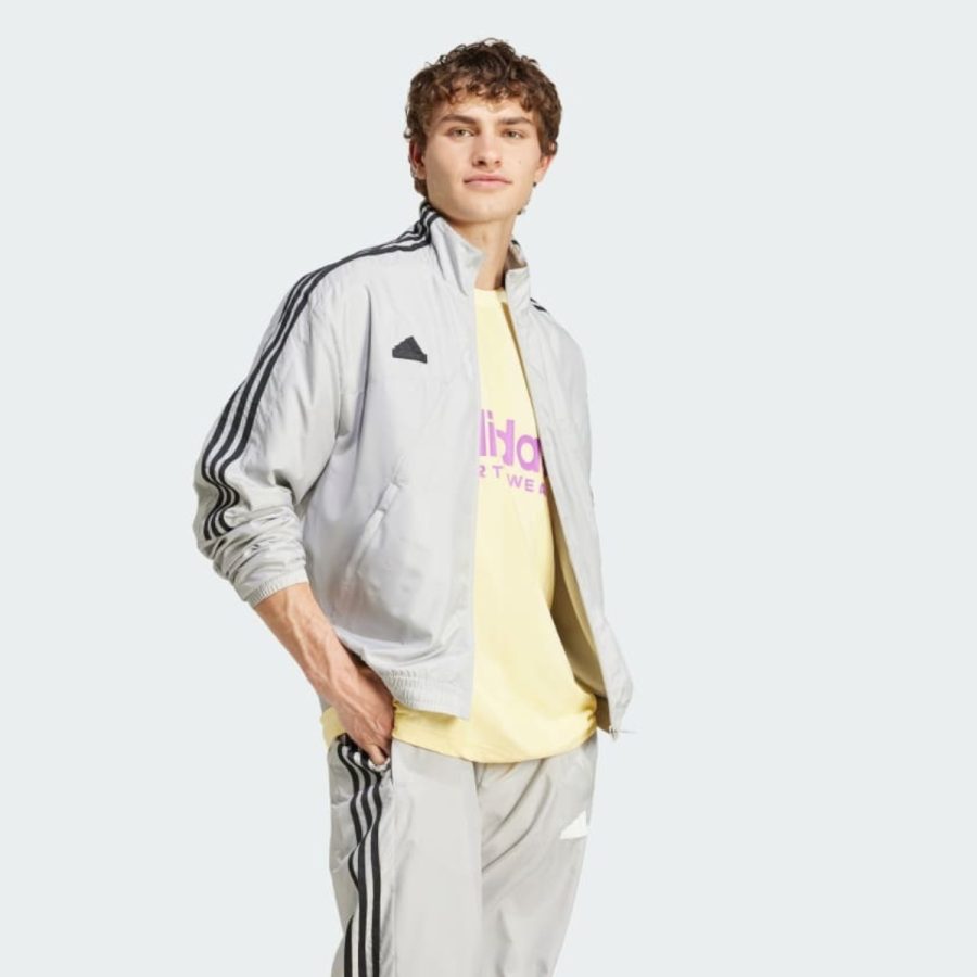 áo adidas house of tiro track jacket - grey two iw3584