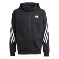 áo adidas future icons 3-stripes full zip hoodie - black ir9159