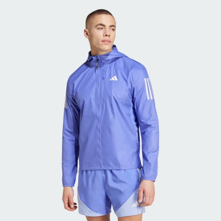 áo adidas own the run jacket - semi cobalt blue im5416