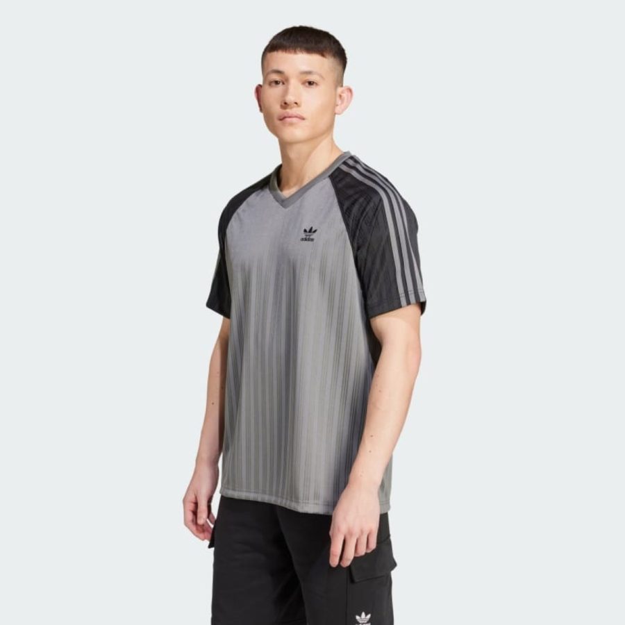 áo adidas sst engineered polyester jersey - grey iw5817