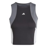 áo adidas techfit colorblock training crop tank top - black ik7916