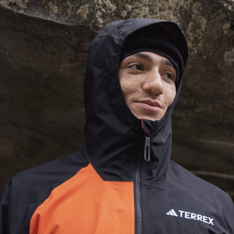 áo adidas terrex multi 2l rain.rdy jacket - semi impact orange iw8883