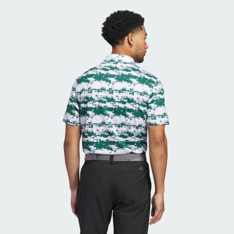 áo adidas ultimate365 heat.rdy stripe polo shirt - collegiate green iz4217