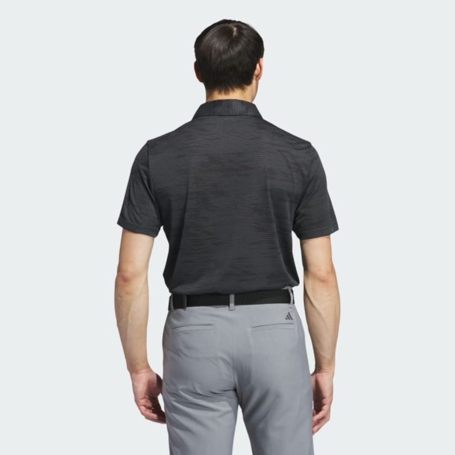 áo adidas ultimate365 textured stripe polo shirt - carbon iw1411