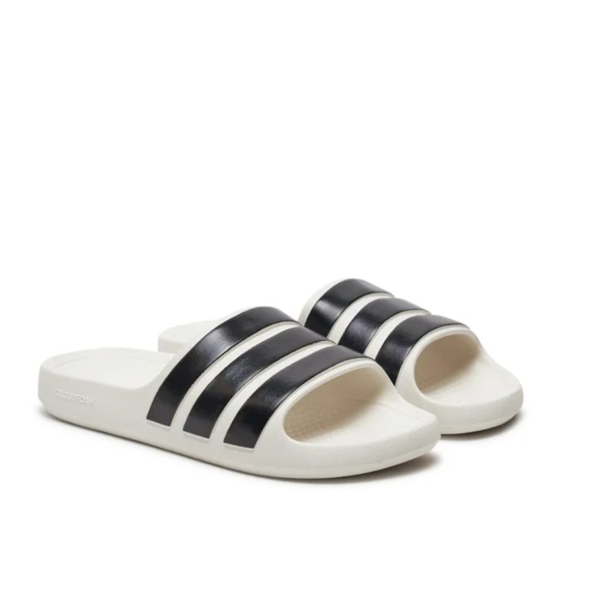 dép adidas adilette flow 'core black off white' ig6858