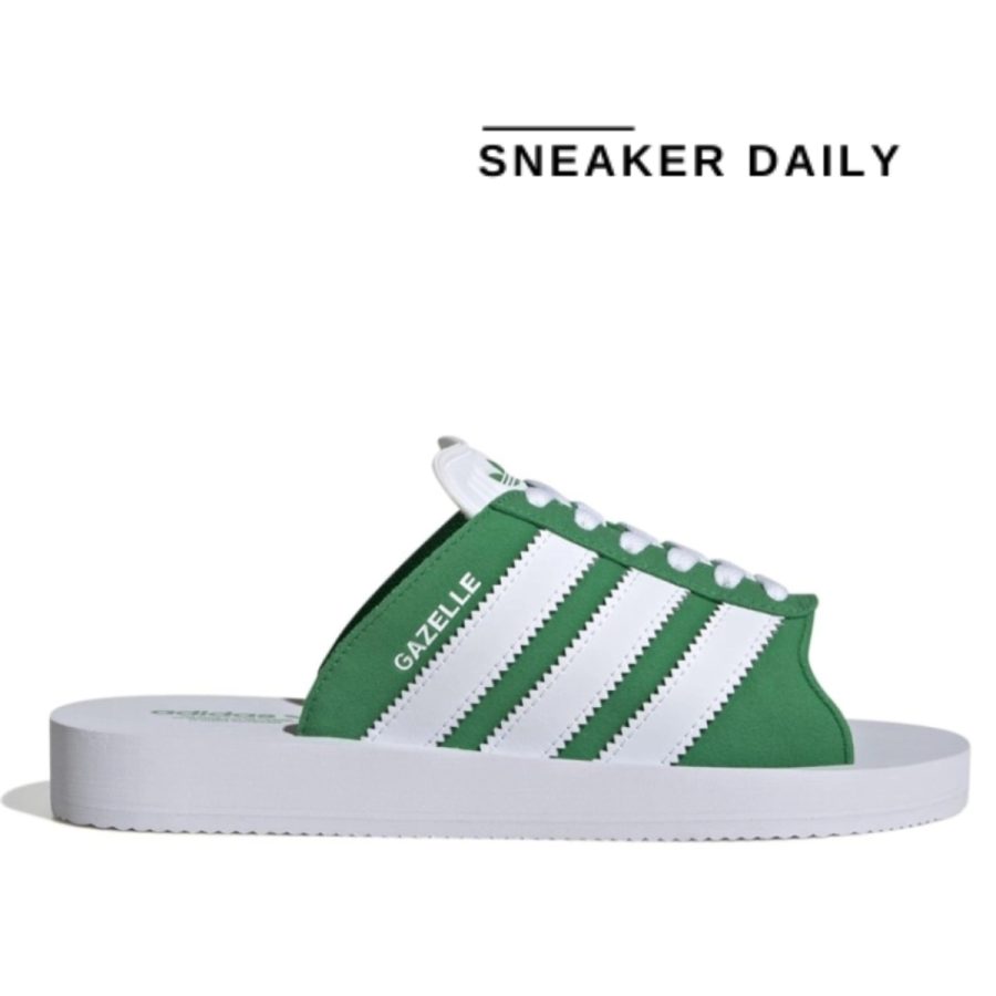 dép adidas gazelle beach slides 'green' jq7426