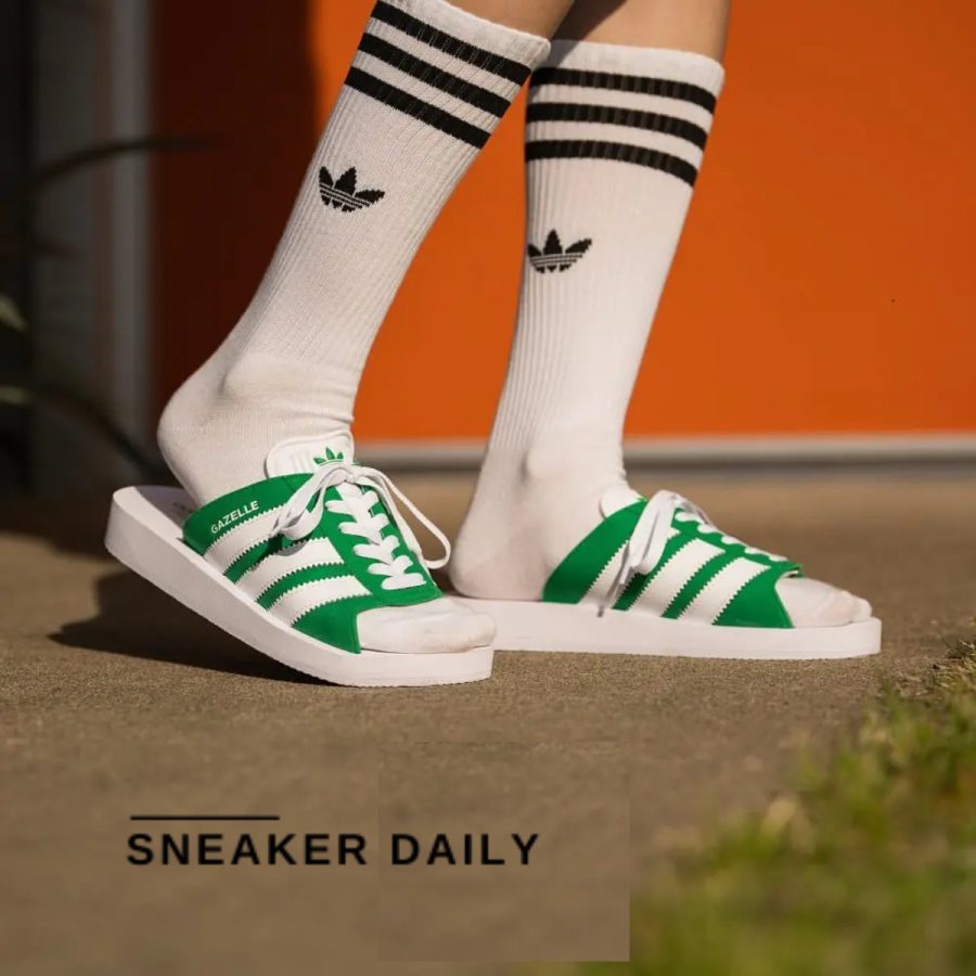 dép adidas gazelle beach slides 'green' jq7426