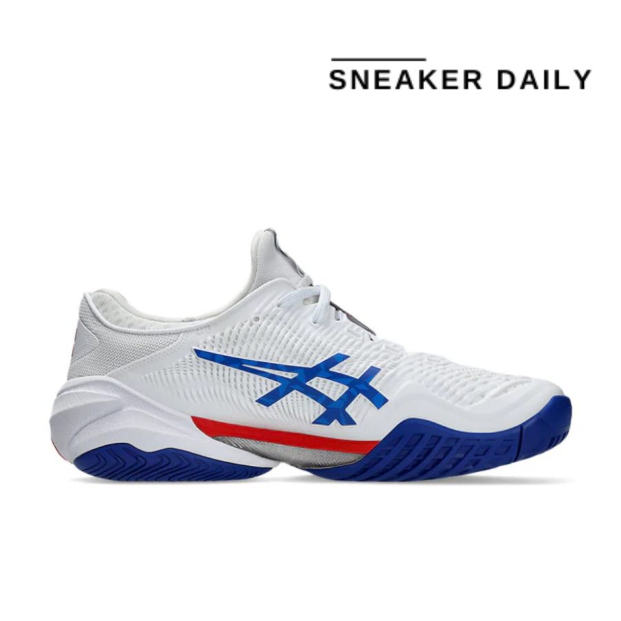 giày asics court ff 3 novak 'white blue red' 1041a480-100