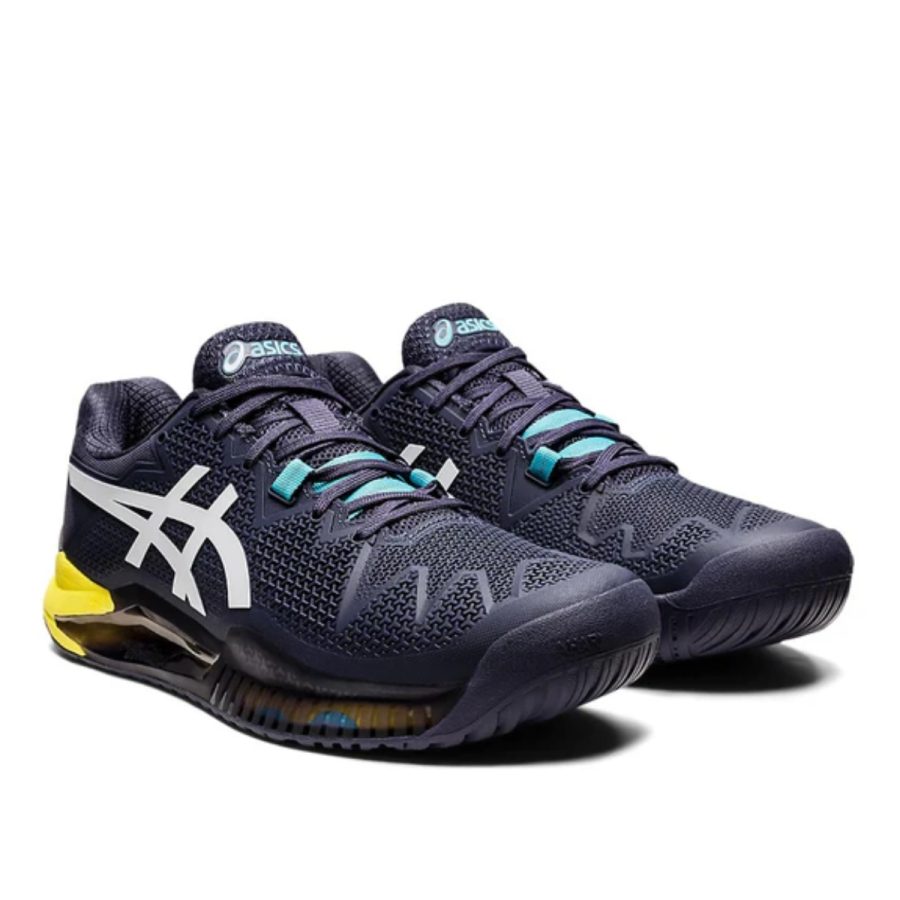 giày asics gel resolution 8 hard court 'australian open - indigo fog' 1041a079-500