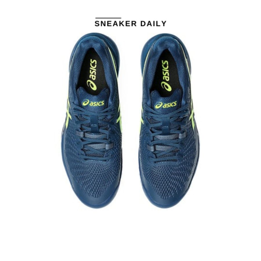 giày asics gel-resolution 9 'mako blue safety yellow' 1041a330-404