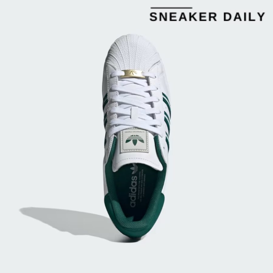 giày adidas superstar 'embroidered green stripes' id1374