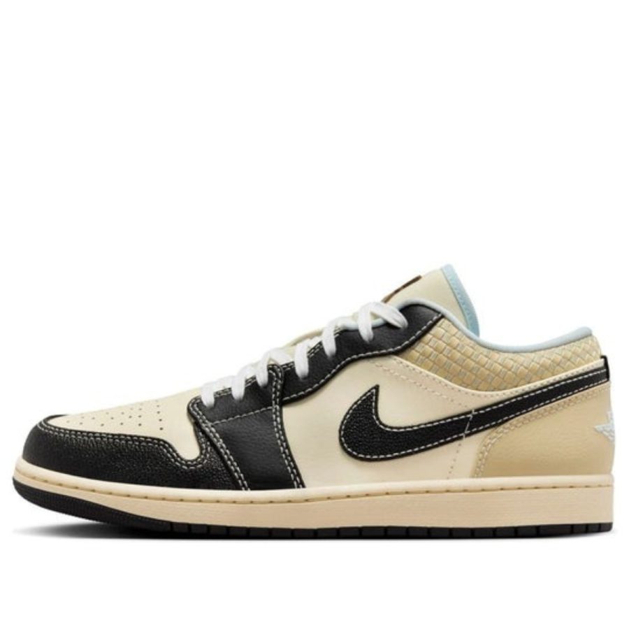 giày air jordan 1 low se 'coconut milk black' hq3437-101