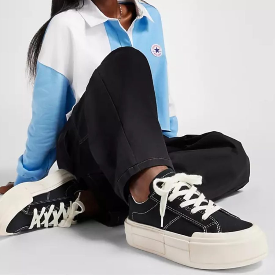 giày converse chuck taylor all star cruise ox 'black white' a08789c