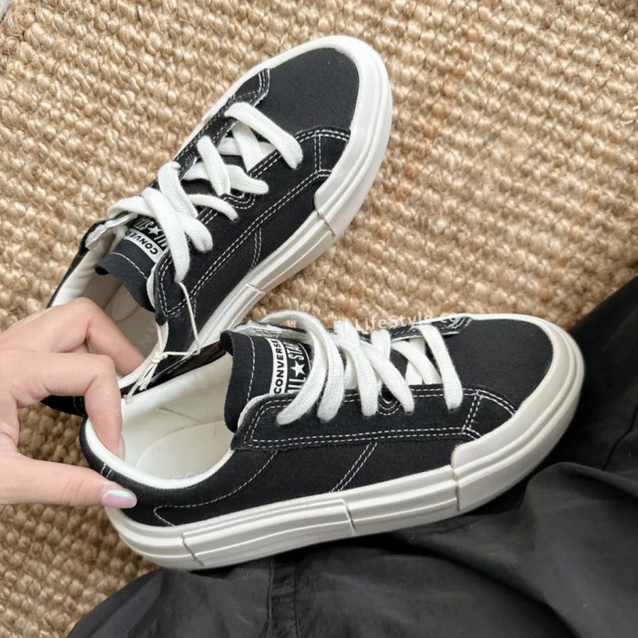 giày converse chuck taylor all star cruise ox 'black white' a08789c