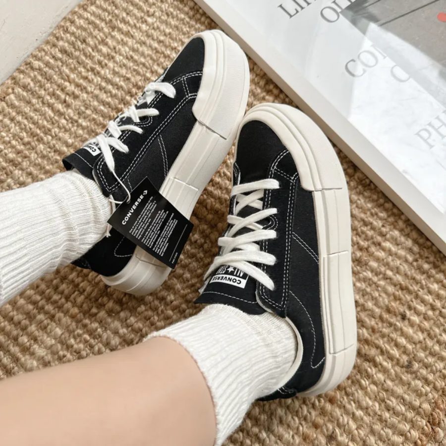 giày converse chuck taylor all star cruise ox 'black white' a08789c