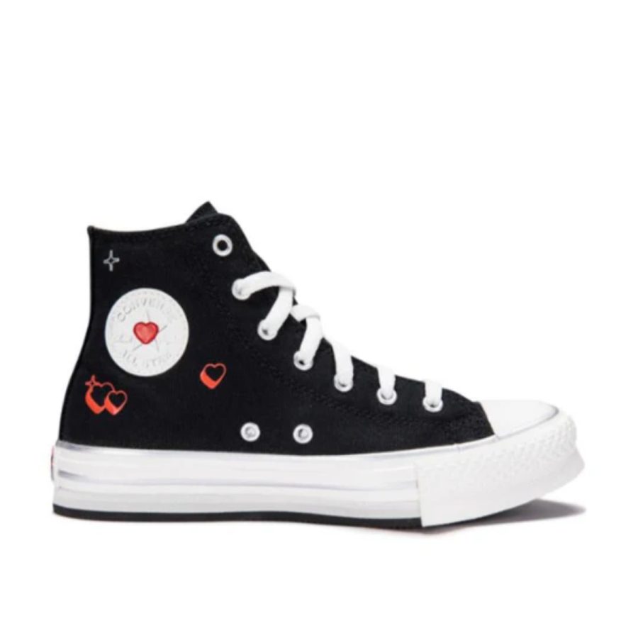 giày converse chuck taylor all star eva lift platform y2k heart high top 'black' a09121c