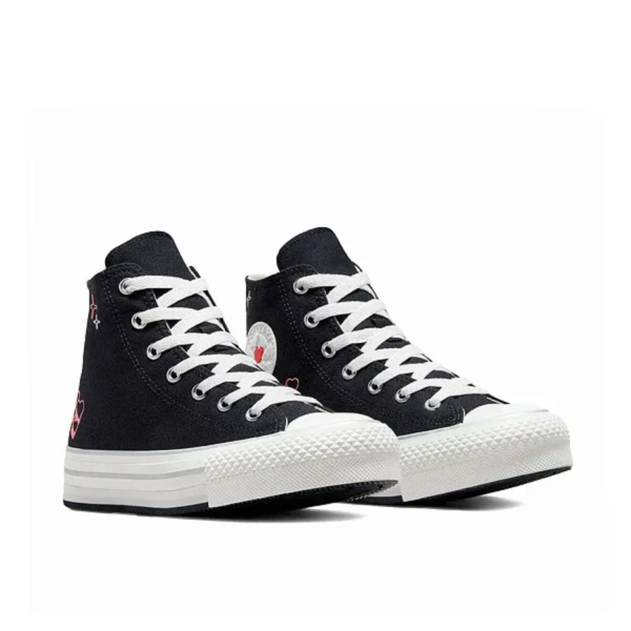 giày converse chuck taylor all star eva lift platform y2k heart high top 'black' a09121c