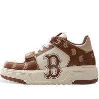 giày mlb chunky liner mid monogram boston red sox ''brown/white' 3asxclp3n