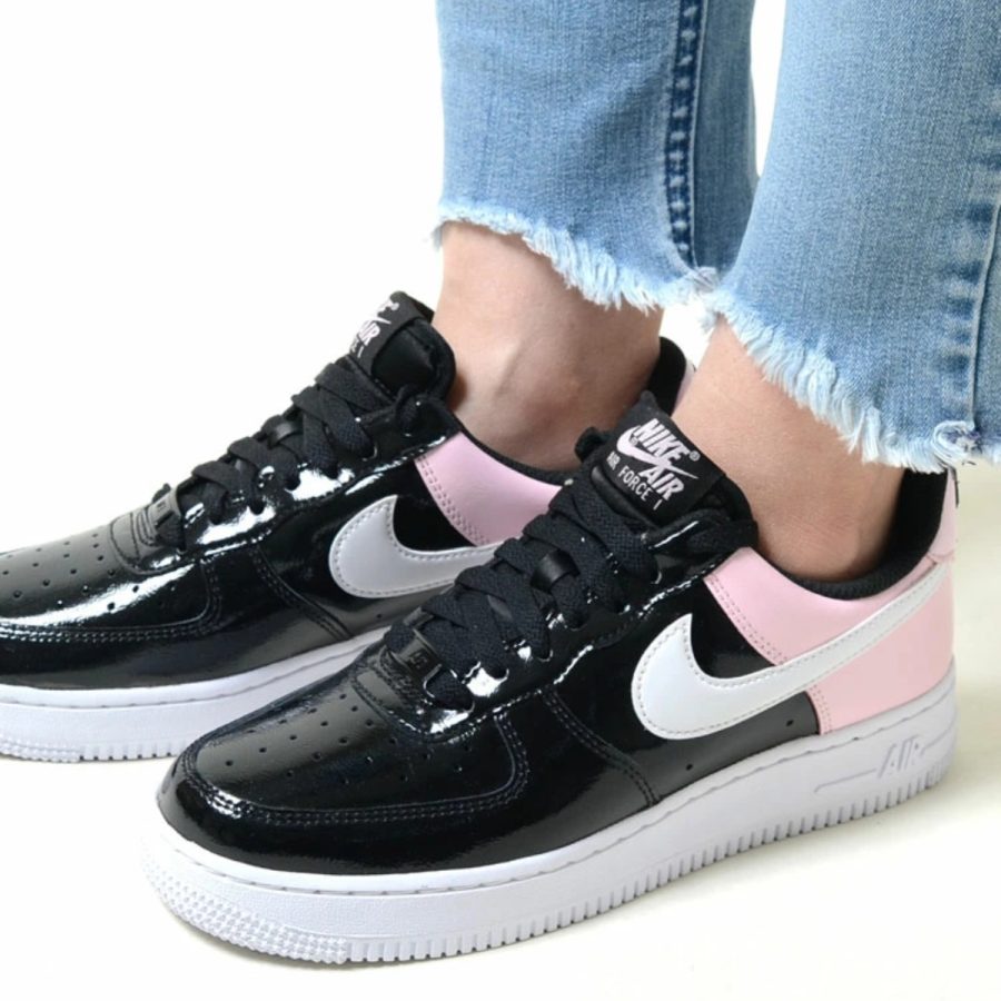 giày nike air force 1 '07 'black pink foam' dj9942-600