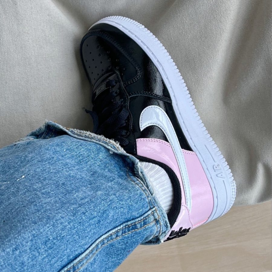 giày nike air force 1 '07 'black pink foam' dj9942-600