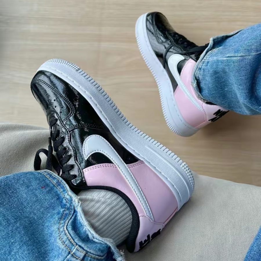 giày nike air force 1 '07 'black pink foam' dj9942-600