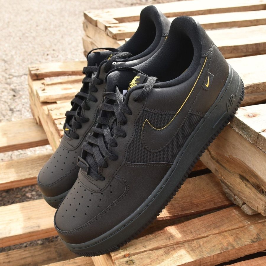 giày nike air force 1 '07 'black university gold' fz4617-001