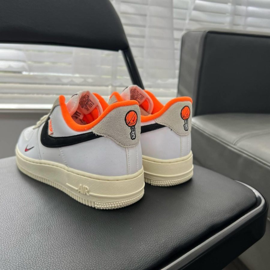 giày nike air force 1 '07 lv8 'hoops pack - white total orange' dx3357-100