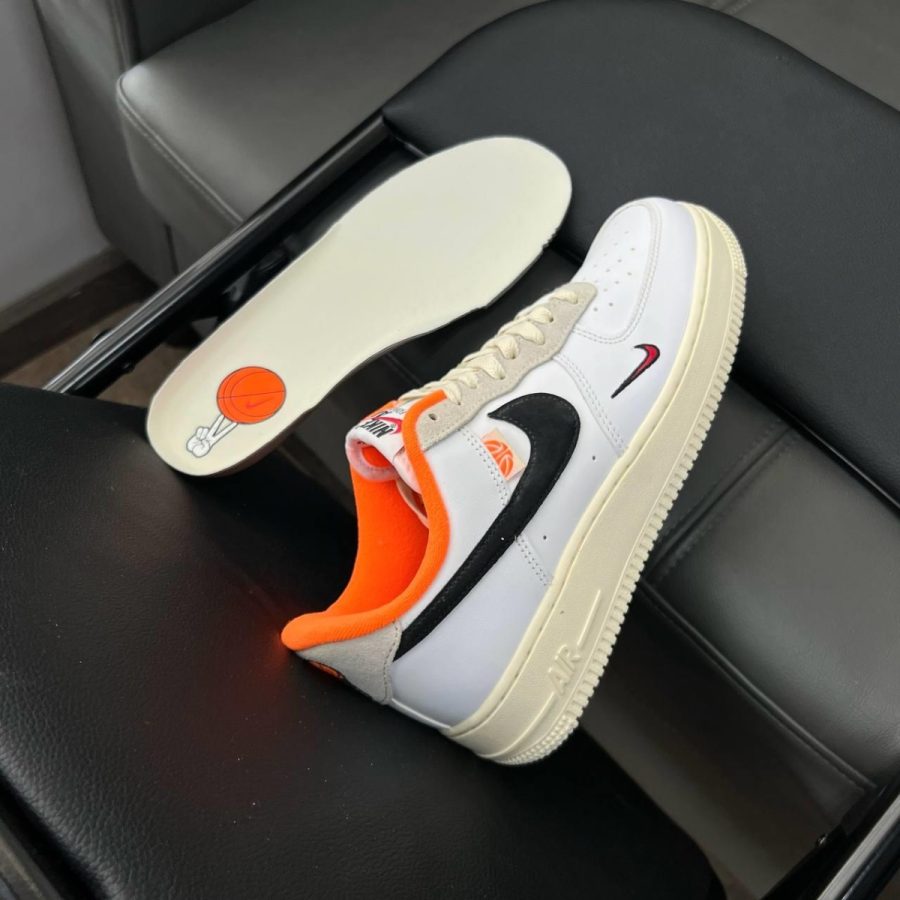 giày nike air force 1 '07 lv8 'hoops pack - white total orange' dx3357-100