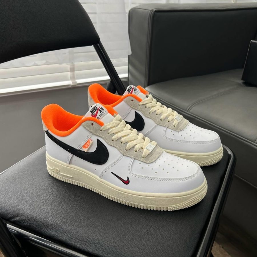 giày nike air force 1 '07 lv8 'hoops pack - white total orange' dx3357-100