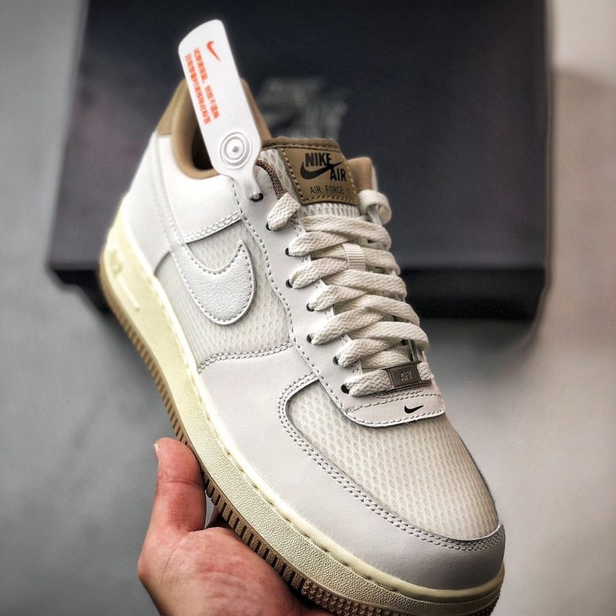 giày nike air force 1 '07 lv8 'summit white khaki' fz5225-100