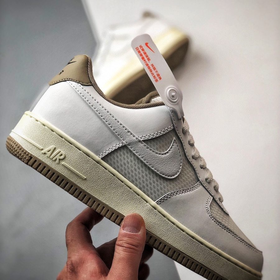 giày nike air force 1 '07 lv8 'summit white khaki' fz5225-100