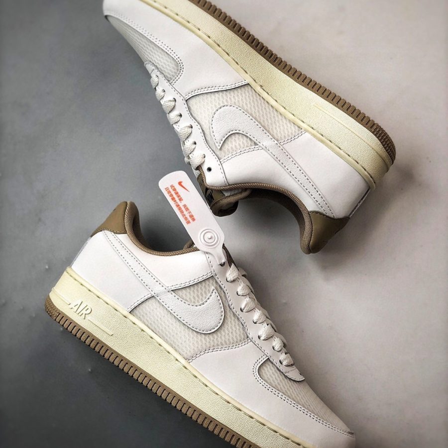 giày nike air force 1 '07 lv8 'summit white khaki' fz5225-100