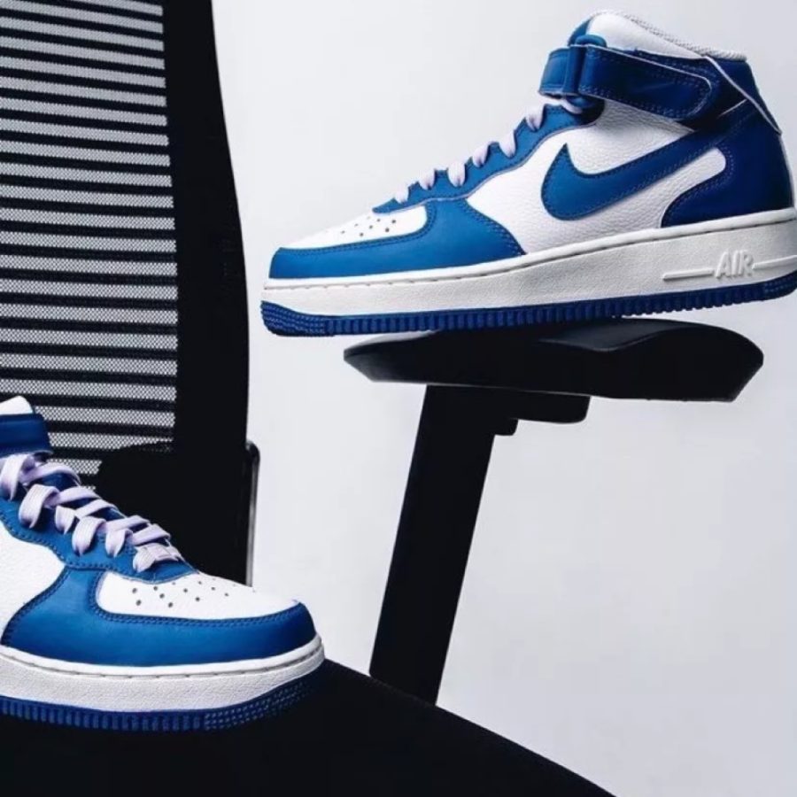 giày nike air force 1 '07 mid 'military blue doll' dx3721-100