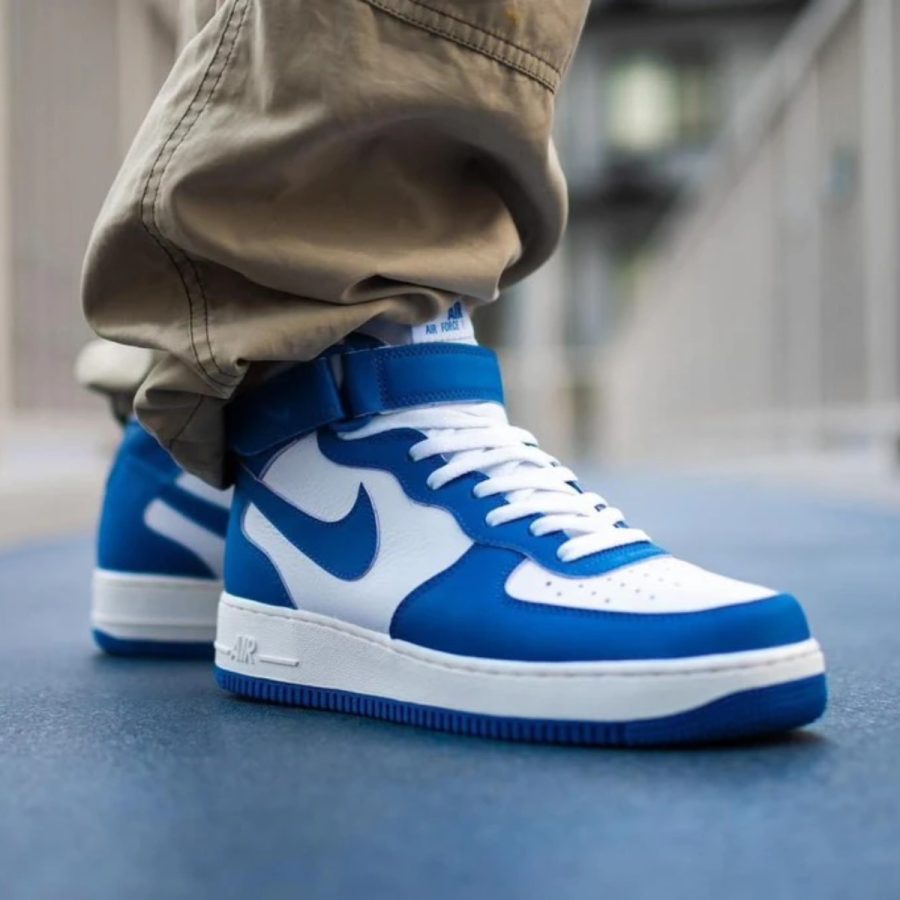 giày nike air force 1 '07 mid 'military blue doll' dx3721-100