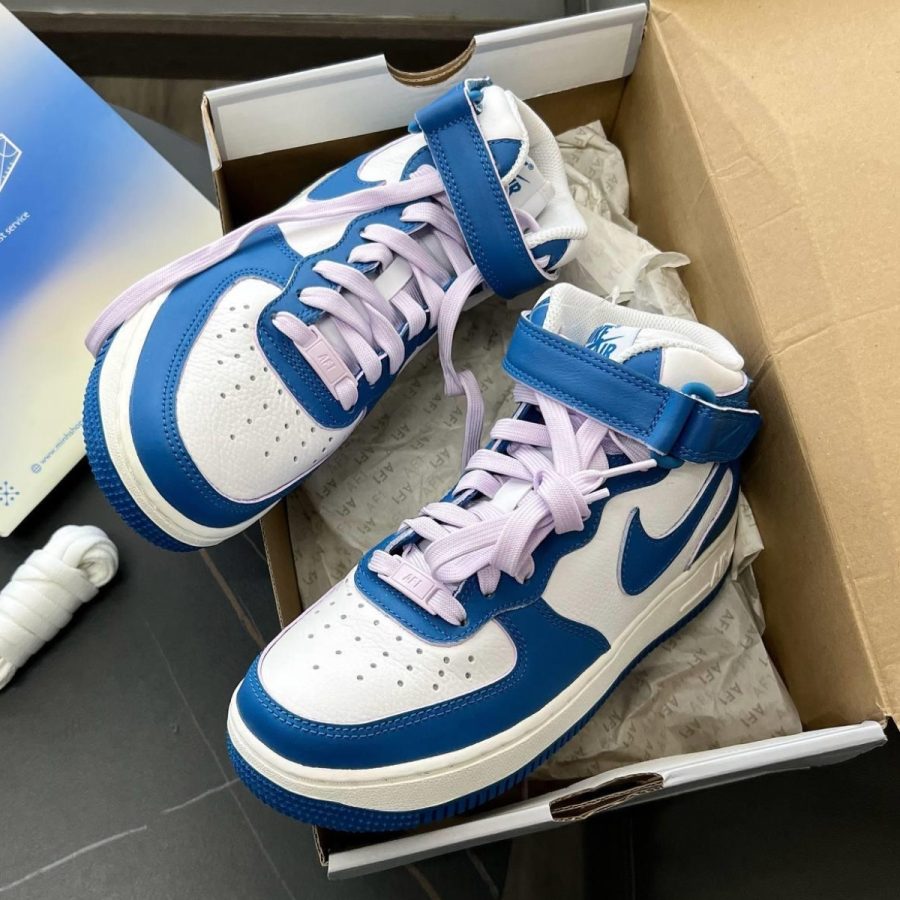 giày nike air force 1 '07 mid 'military blue doll' dx3721-100