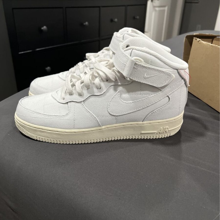 giày nike air force 1 '07 mid 'white canvas' dz4866-121