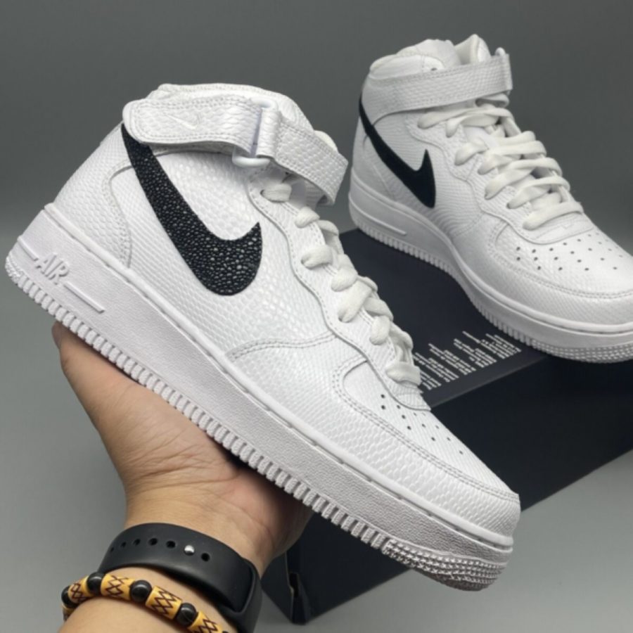 giày nike air force 1 '07 mid 'white snakeskin' dz5211-100