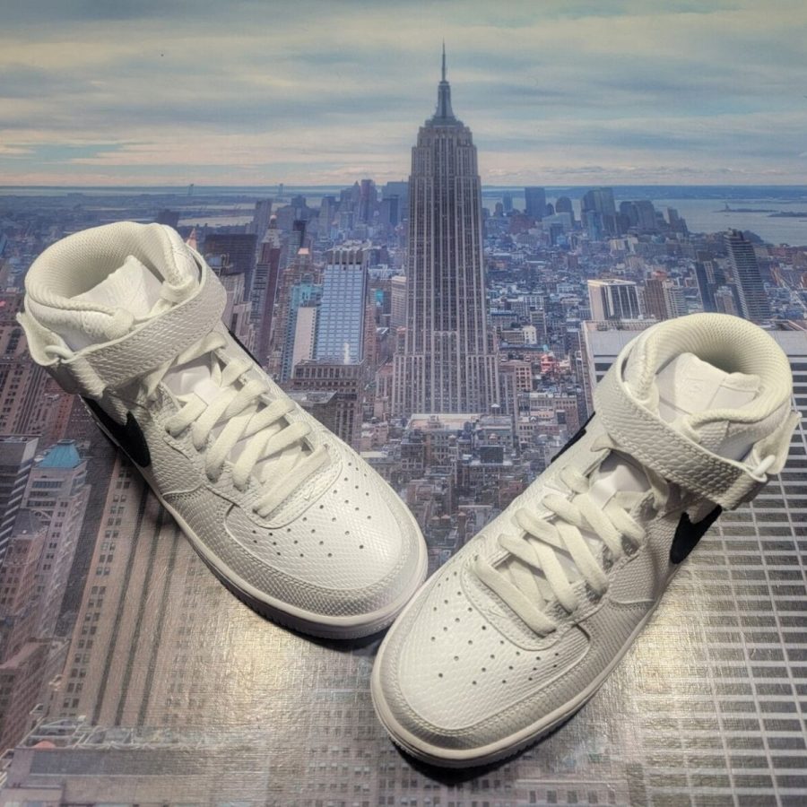 giày nike air force 1 '07 mid 'white snakeskin' dz5211-100