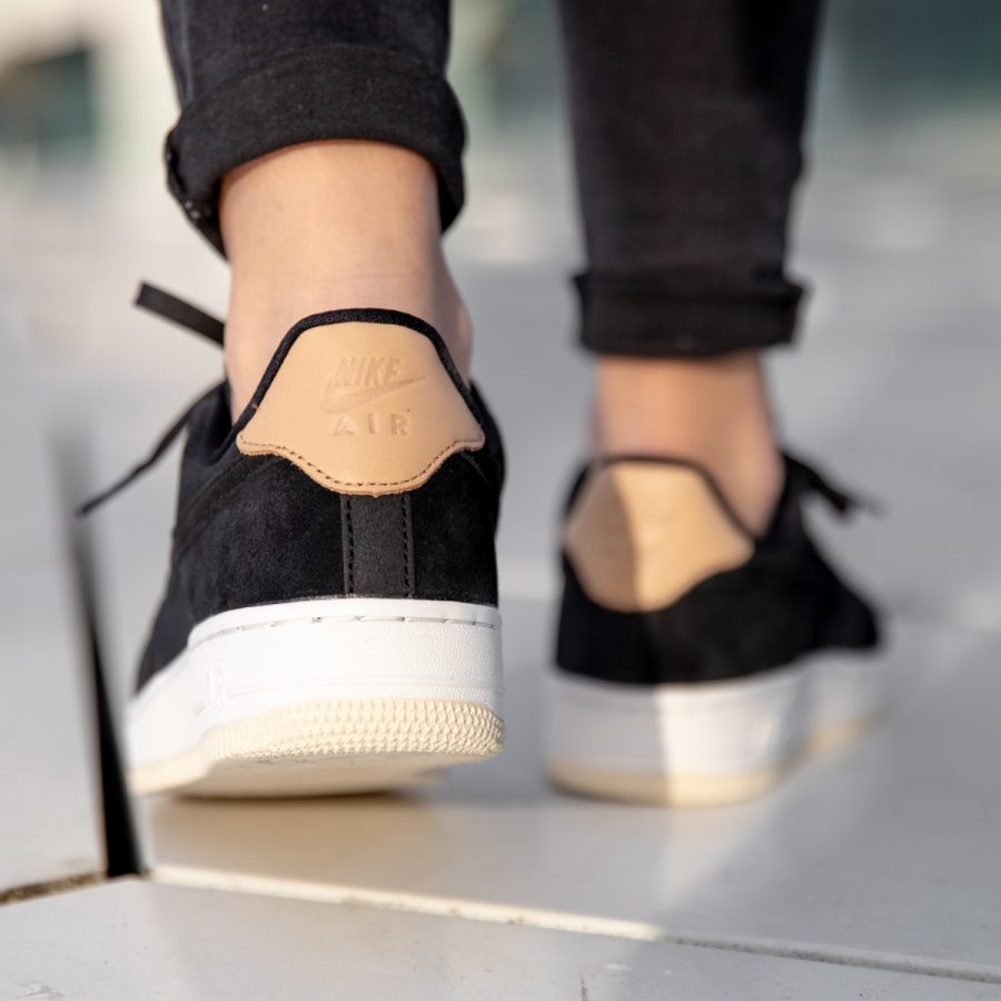 giày nike air force 1 '07 premium 'black cream' 896185-006