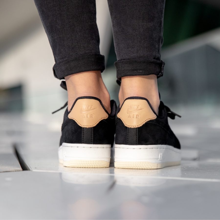 giày nike air force 1 '07 premium 'black cream' 896185-006