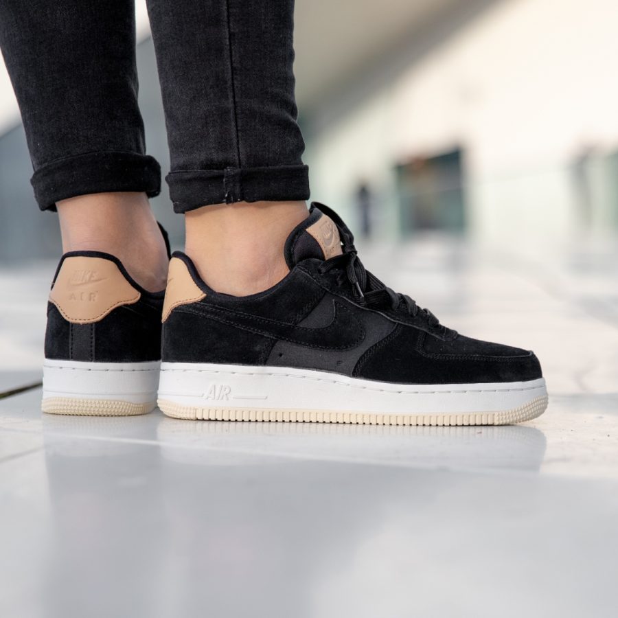 giày nike air force 1 '07 premium 'black cream' 896185-006