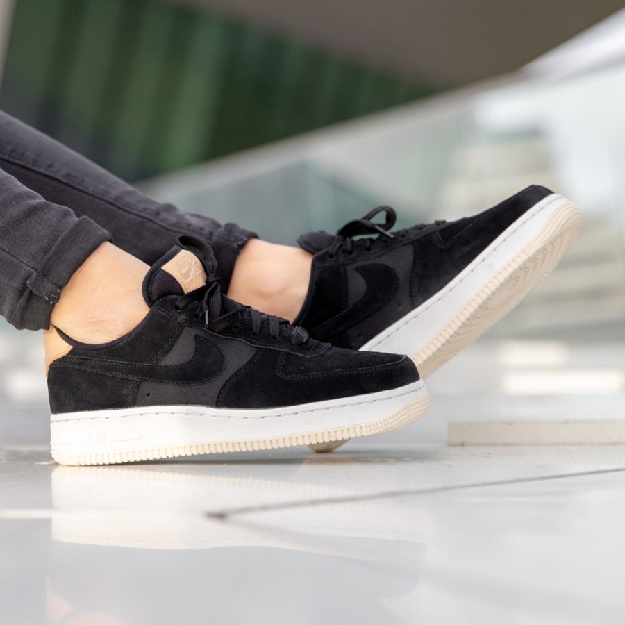 giày nike air force 1 '07 premium 'black cream' 896185-006