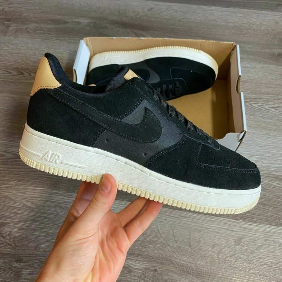 giày nike air force 1 '07 premium 'black cream' 896185-006