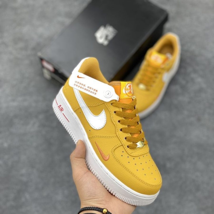 giày nike air force 1 '07 se '40th anniversary - yellow ochre' dq7582-700