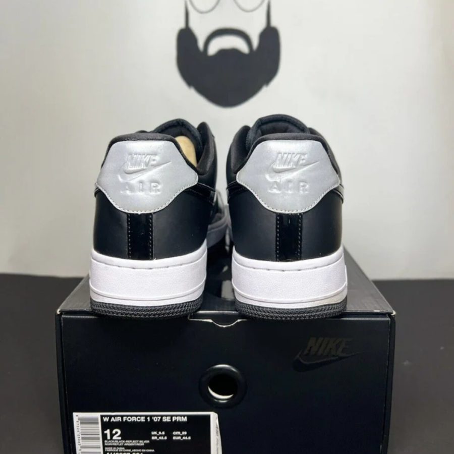 giày nike air force 1 07 se premium 'black silver' ah6827-001